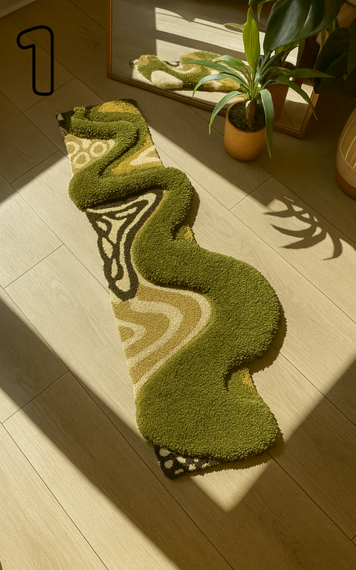 Pufero 3D Twist Halı & Dekor