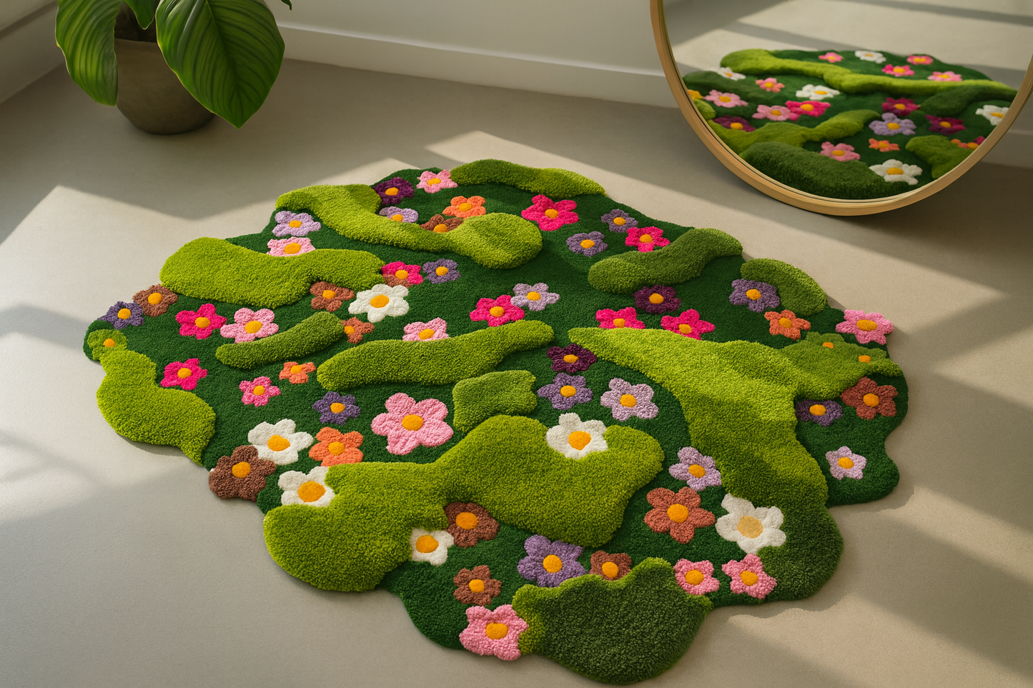 Pufero Çiçek Halı & Dekor