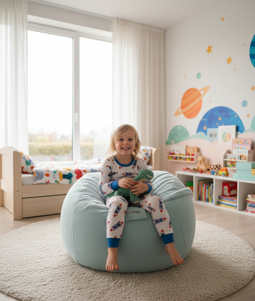 Pufero Ana Kucağı Mavi