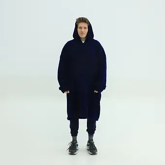 Pufero Lacivert Giyilebilir Battaniye