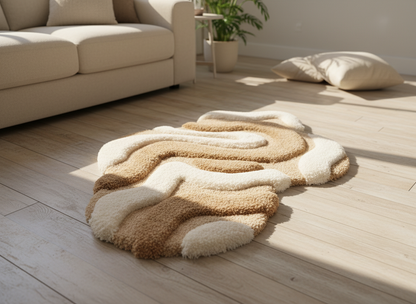 3D Kıvrımlı Halı & Dekor