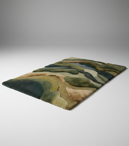 Pufero 3D Mountain Halı & Dekor