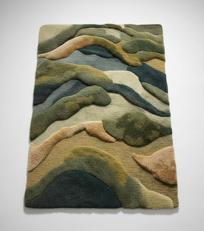 Pufero 3D Mountain Halı & Dekor
