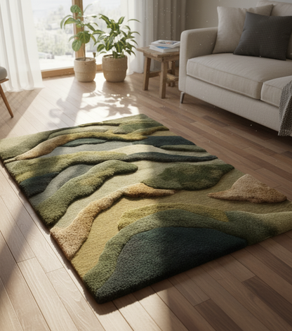 Pufero 3D Mountain Halı & Dekor