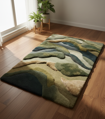 Pufero 3D Mountain Halı & Dekor