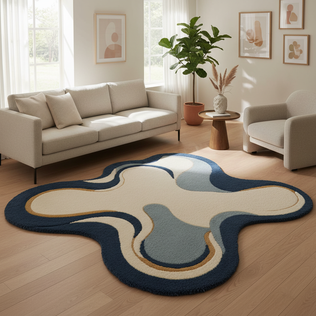 Pufero Wavy Sky Halı & Dekor