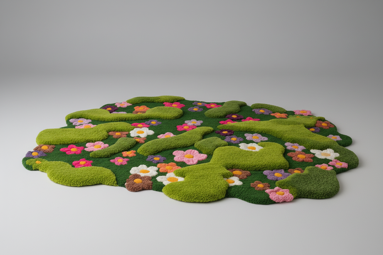 Pufero Çiçek Halı & Dekor